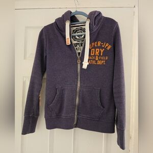 Superdry Purple Zip-Up Jacket with‎ Hood